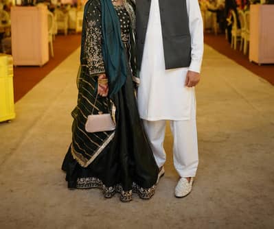 Mehndi lehnga choli green