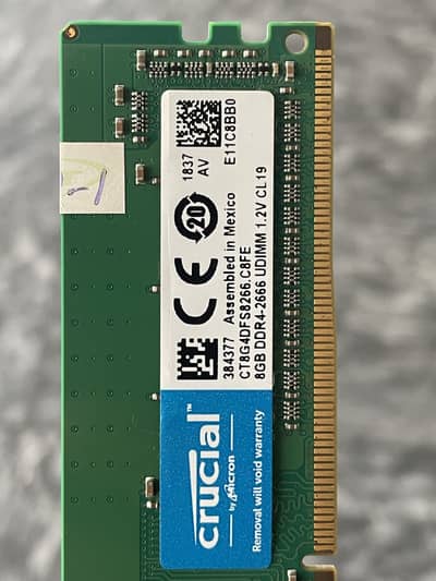 8 GB DDR 4 CL19 RAM