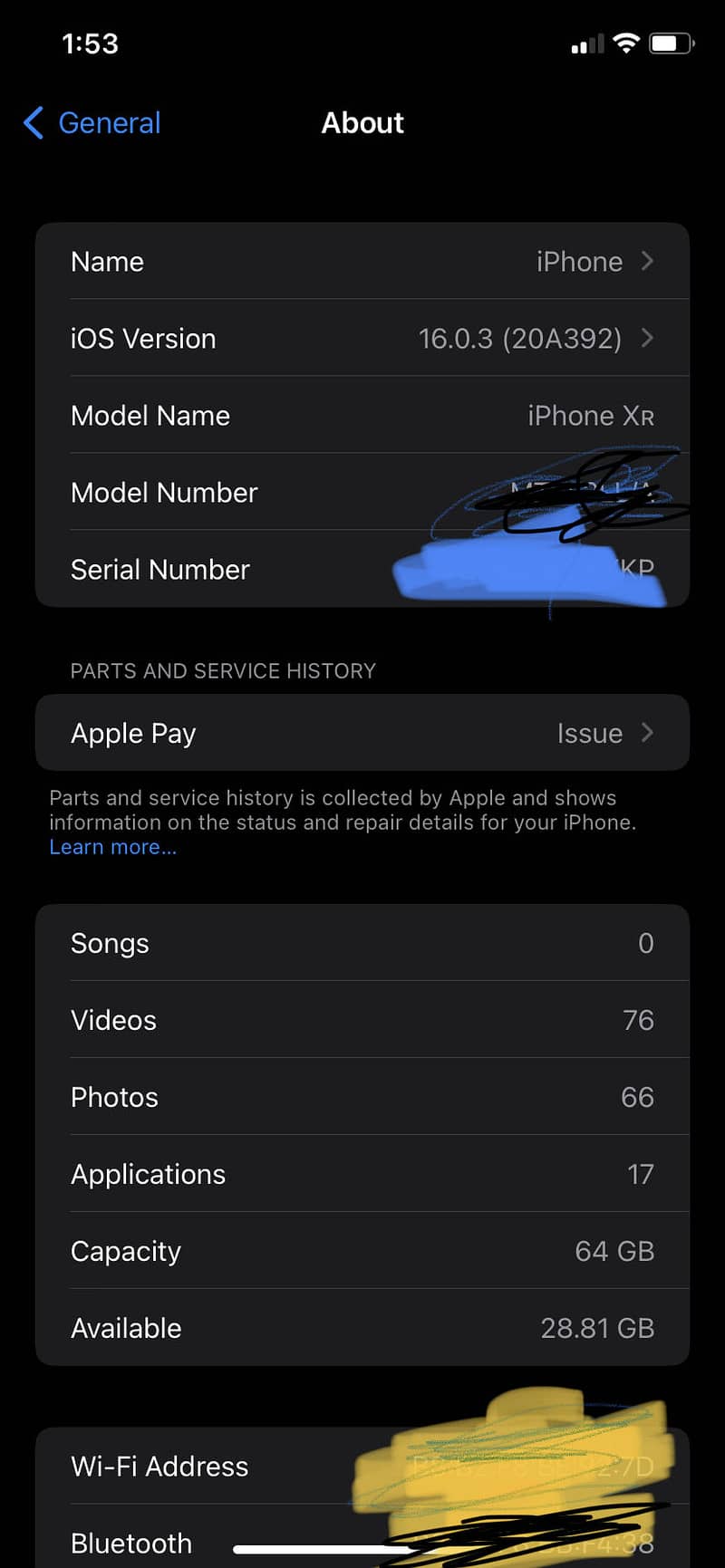 iPhone xr 5