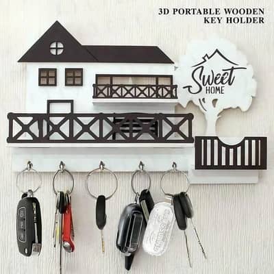 Wooden Key Holder Sweet Home Decor Design