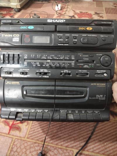 sharp portable stereo system