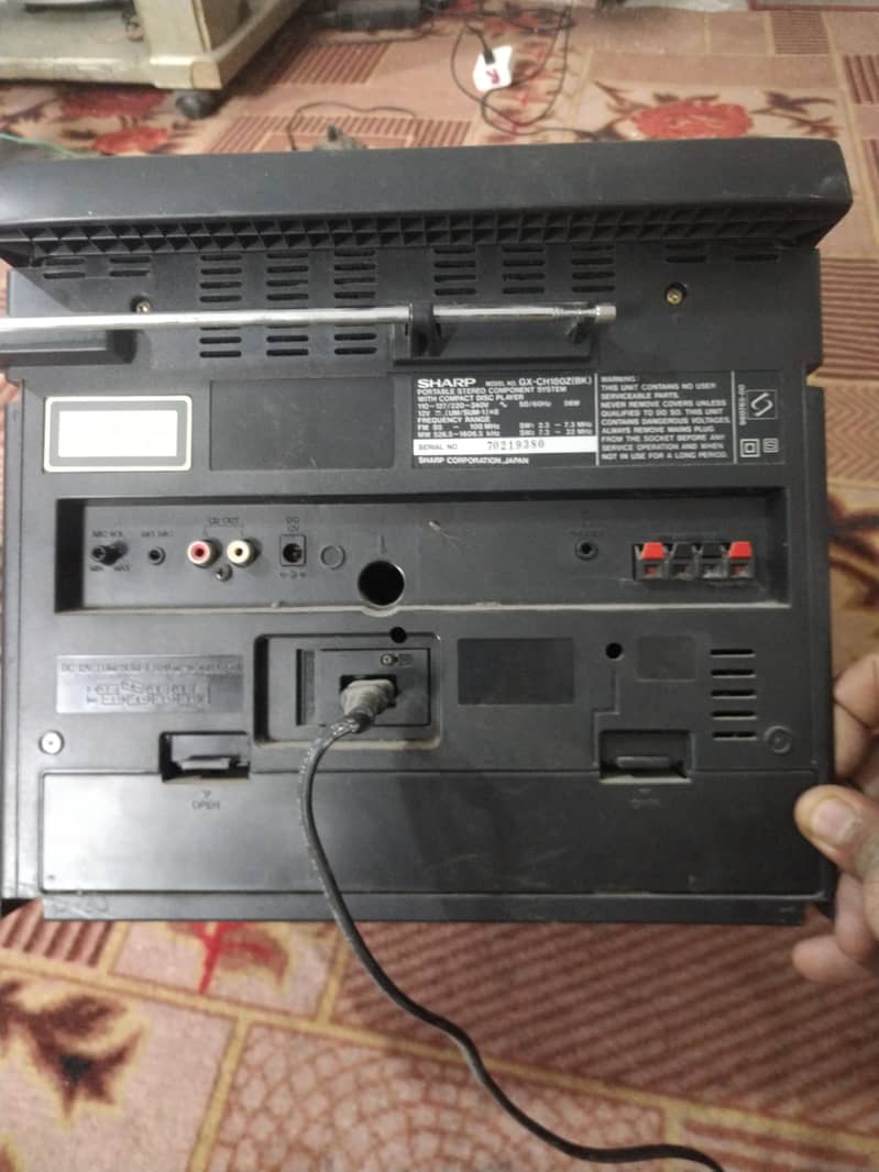 sharp  stereo system 2