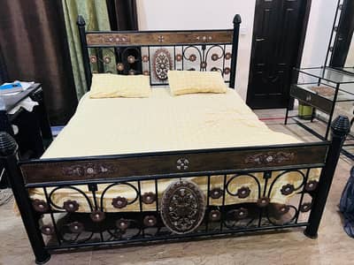 Heavy Duty Wrought Iron Double Bed