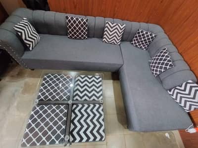 L shaped sofa