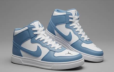 blue hightop sneakers
