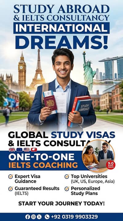Study Abroad Consultantcy & IELTS Coaching