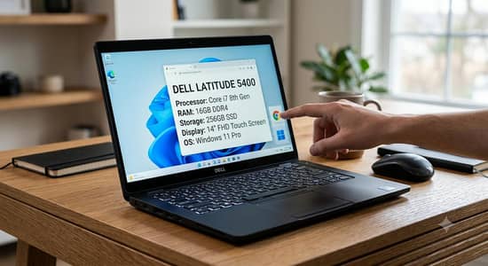 Dell Latitude 5400 Core i7 8gen 16gb 256gb Touch Screen
