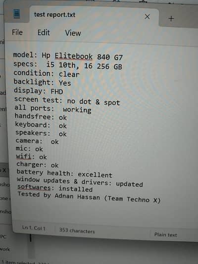 HP elitebook 840 G7 i5 10th generation for Sale