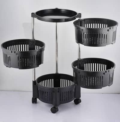 Basket 4-Tier Rotateable with wheels