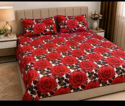 Crystal Double Bed Sheet – 3 Piece Set