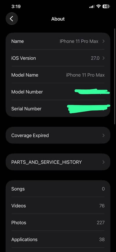 iPhone 11 pro max 256gb PTA approved