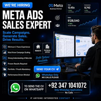 Meta Ads Sales Expert (Remote / On-Site)