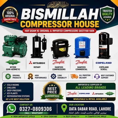 All types of refrigeration conpressor available