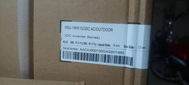 Haier box pack 1.5 ton new inverter ac sale