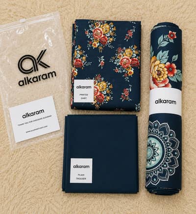 Alkaram 3pcs lawn suits