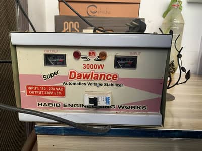 Stabiliser Dawlance brand new 3000 watt