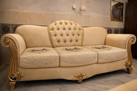 Royal Golden XL 5 Seater Sofa Set with Luxury & Premium Manufacturing