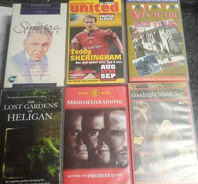 Like New VHS or VCR cassettes with Cover case box available