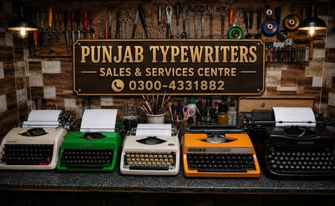 Punjab Typewriters Service Center Lahore 0300-4331882