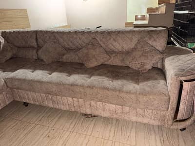L shaped sofa available for sell 3 months use only