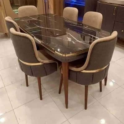 Luxurious Dining Table | Wooden Dining Set |Customized Designs Dining