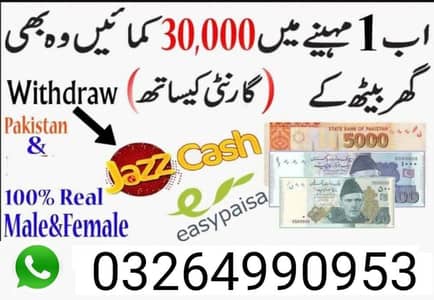Part Time | Home Based | Jobs | For | Male & Female.
