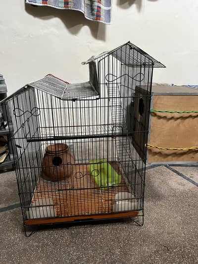 Bird Cage 18×18 with Nest Box