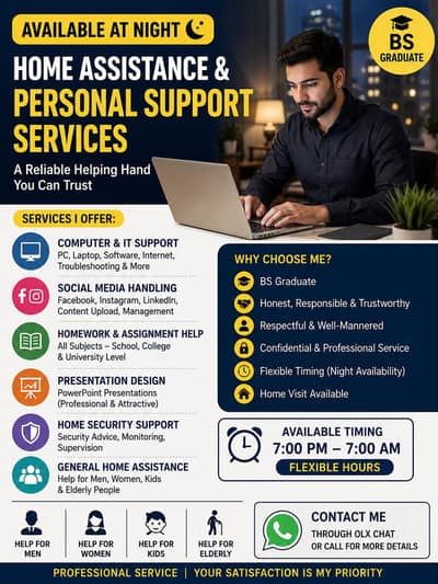 Night-Time Home & Professional Support Services BS Graduate