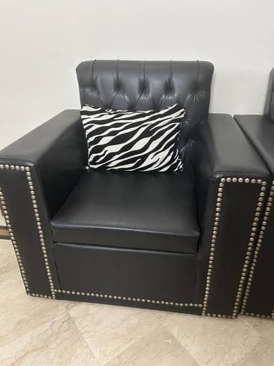 Premium Black Sofa Set | Excellent Condition | Best Price