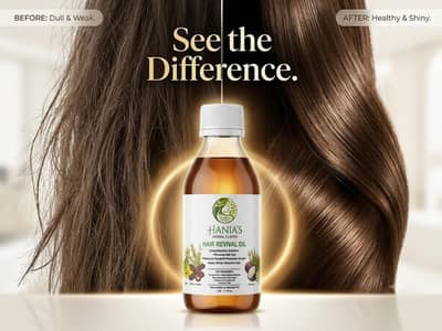 Herbal Hair Oil—Anti Hair Fall, Fast growing Formula