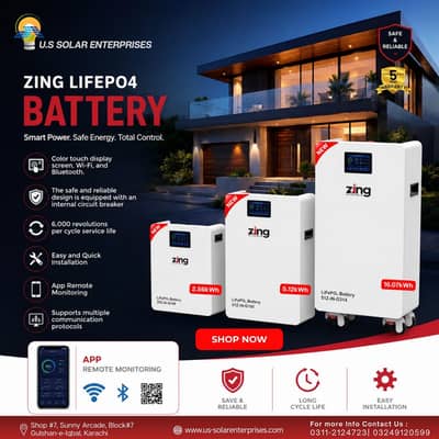 ZING LITHUM BATTERY 24v/48v 100 amp and 314amp available