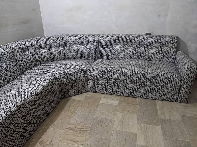 corner L shape sofa set 1