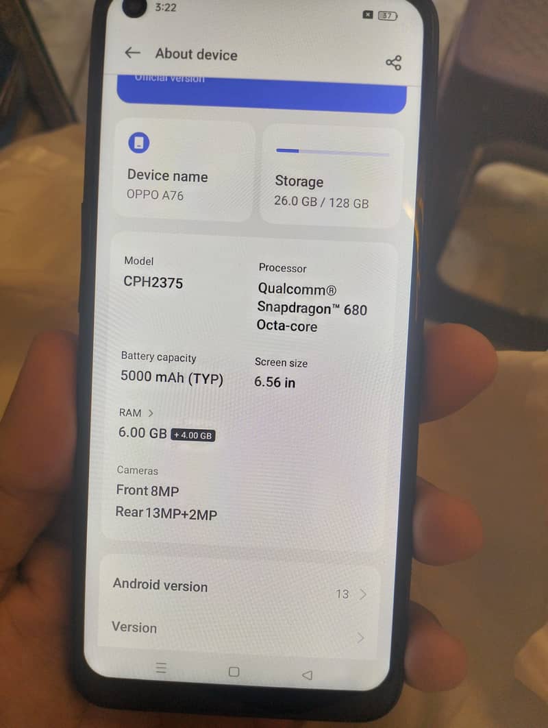 OPPO A76 6