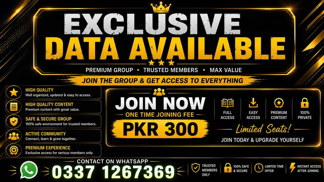 ALL TYPE DATA AVAILABLE 0