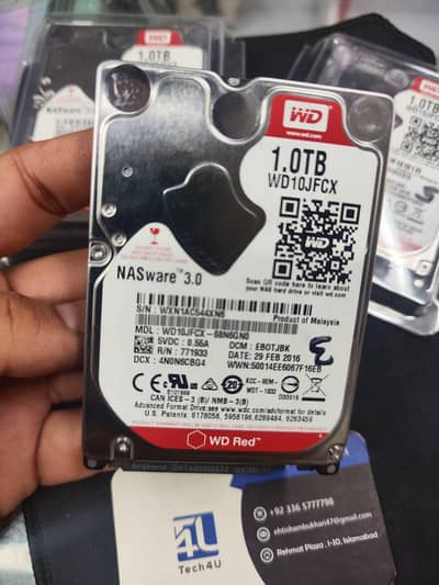 WD 1 tb red  NASware 3.0   24/7 HHD 2.5 laptop & pc