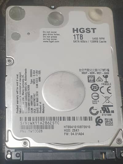 1 Tb Hardrive  100 health performance