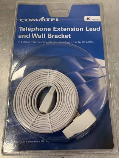 Commtel Telephone Extension lead n wall bracket 03004331882