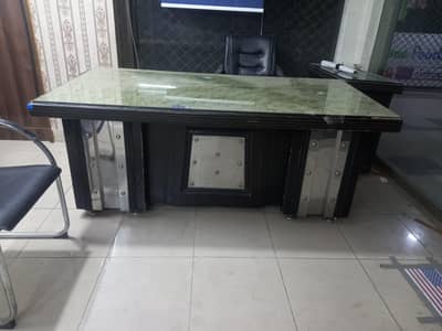 office table & office chairs good condition.