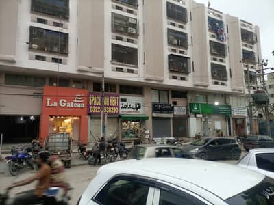 Mezzanine Floor Shop at Main Road Building in North Nazimabad Block M