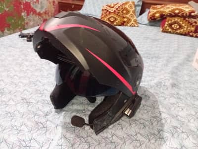 Vector Carbon Fiber 3-in-1 Helmet + Original Bluetooth + 360° Mobile