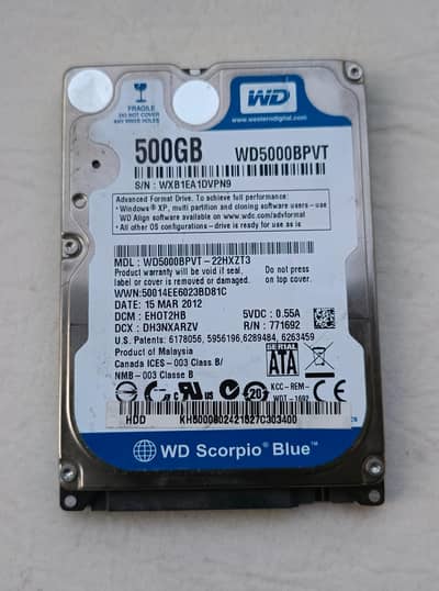 500 GB HDD Hard Drive