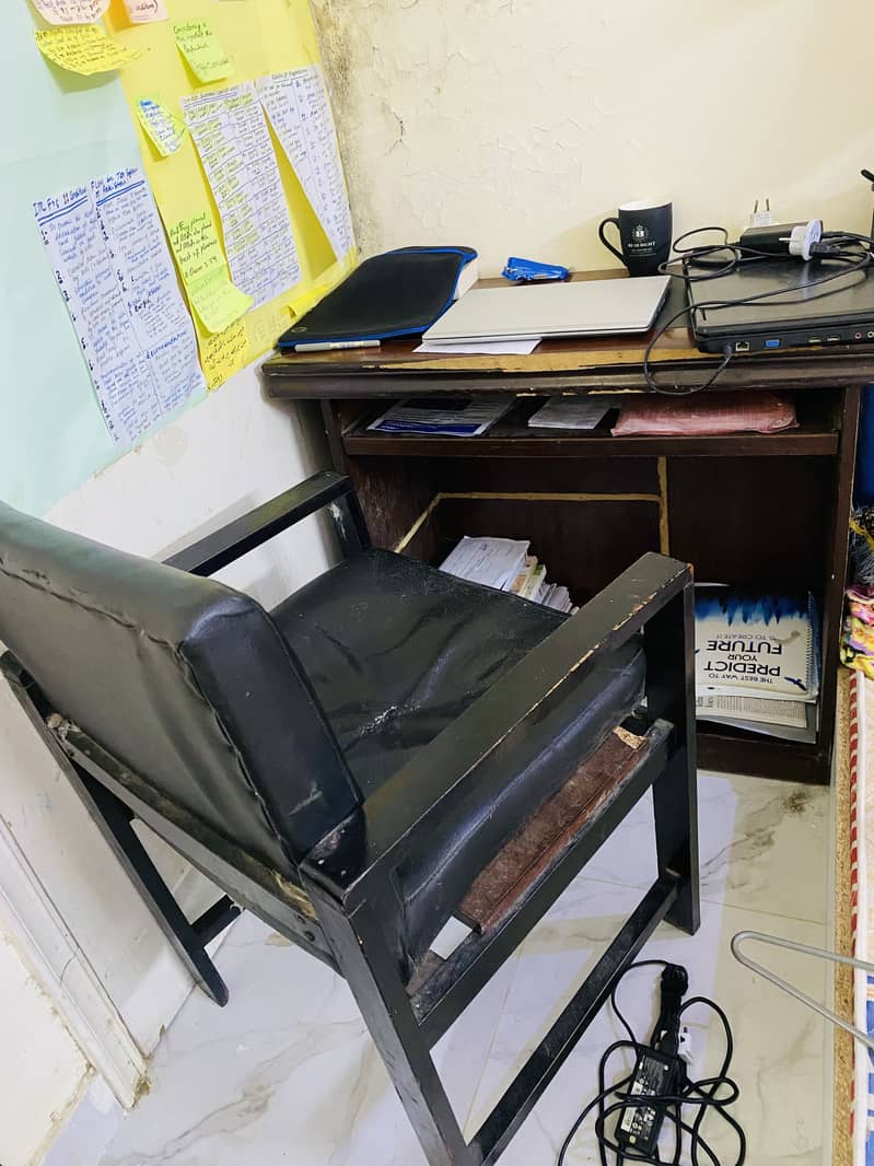 Computer and study table with chair 2