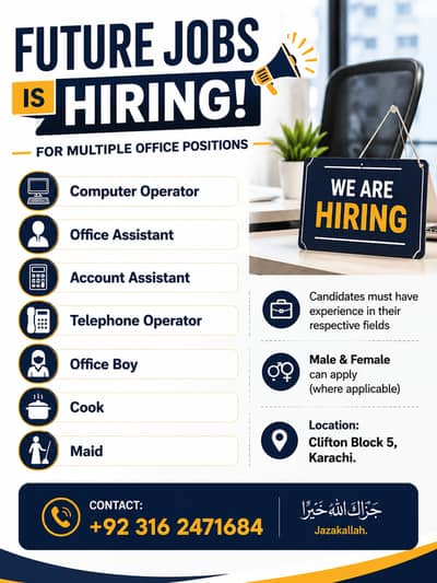 Job Offers for Male and female