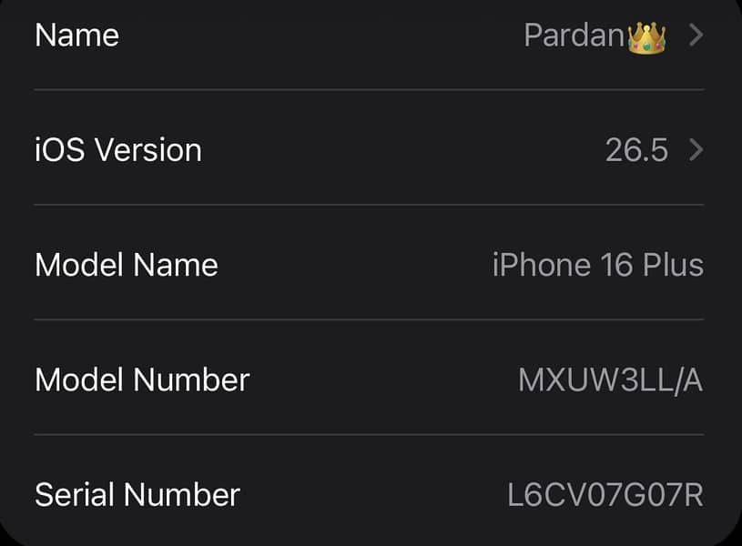 Iphone 16 plus sim locked 6