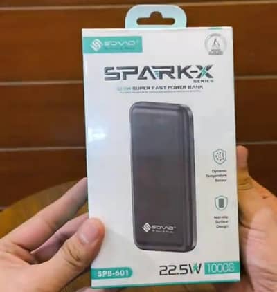 SOVO Original SPARK X 22.5W superfast 10000mah powerbank