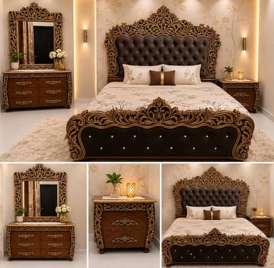  King Size Royal Bed Set for Sale 