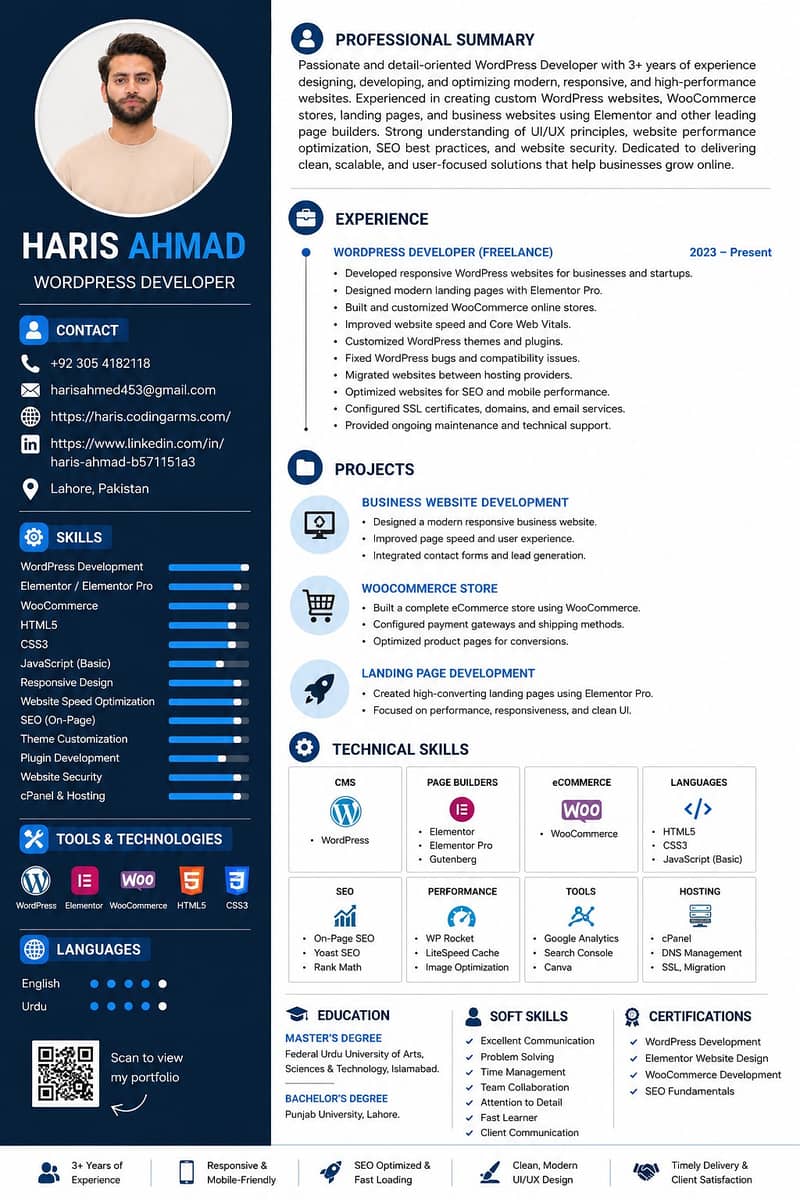 Web Developer | WordPress Developer | Elementor Expert | WooCommerce 1