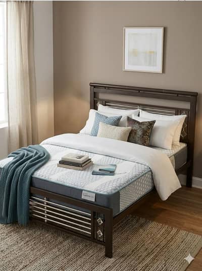 King Size Iron Bed (Heavy Gauge) - Brand New Condition