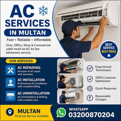 AC Repairing, Installation & Uninstallation Services | Home Service