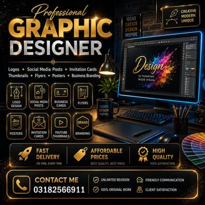 Professional Graphic Designer | Logo & Thumbnail Design